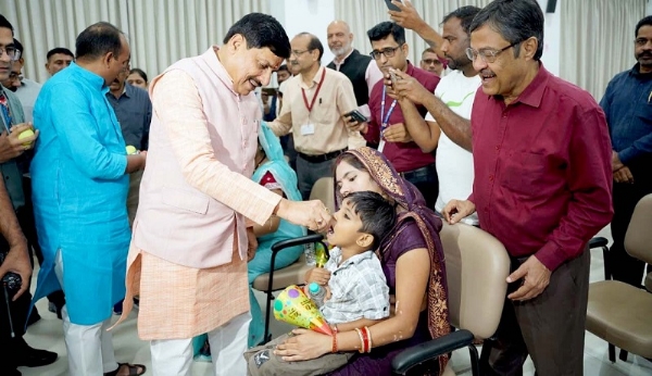 मुख्यमंत्री डॉ. मोहन यादव ने पल्स पोलियो टीकाकरण अभियान का किया शुभारंभ