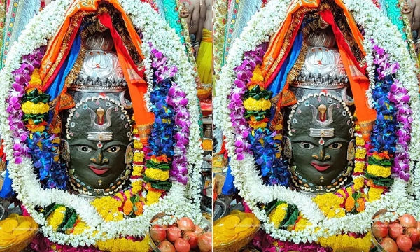 दीपावली पर महाकाल का विशेष श्रृंगार