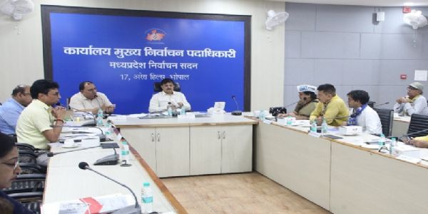 मध्यप्रदेशे मतदातृसूच्याः विशेषेण गहनपुनरीक्षणकार्यकमोऽद्य