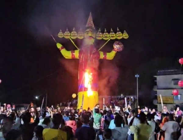 बलरामपुर जिले में रावण दहन