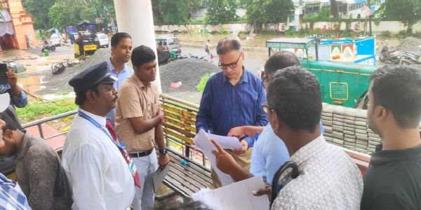 अमृत भारत योजनान्तर्गते बेल्दा स्थानके डीआरएम अकरोत् कार्याणां परिशीलनम्