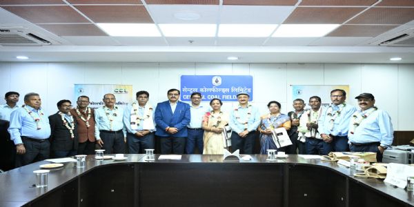 सी.सी.एल्. संस्थया 115 सेवानिवृत्त–कर्मचारिभ्यः प्रयाणं दत्तम्