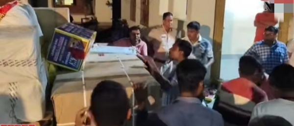 एगरा मे पटाखे बरामद