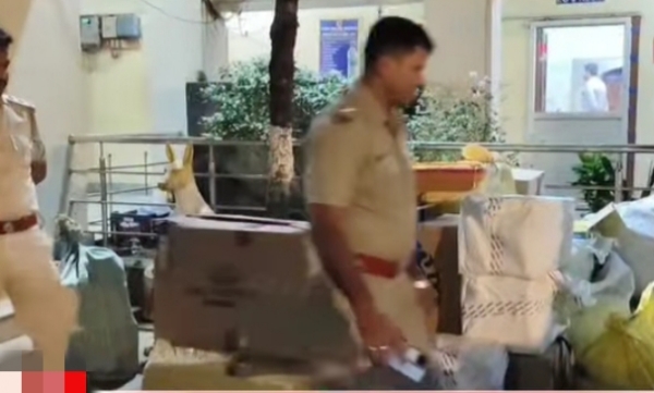 एगरा में भारी मात्रा में अवैध पटाखे बरामद