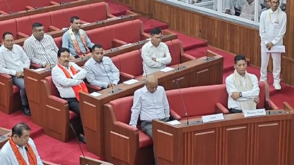 5वीं बीटीसी परिषद की विधानसभा सत्र की शुरुआत, नवनिर्वाचित सदस्यों ने ली शपथ।