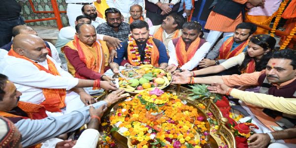 सप्तदिवसीयस्य महादेवामहोत्सवस्य भव्यं दिव्यम्उद्घाटनम्