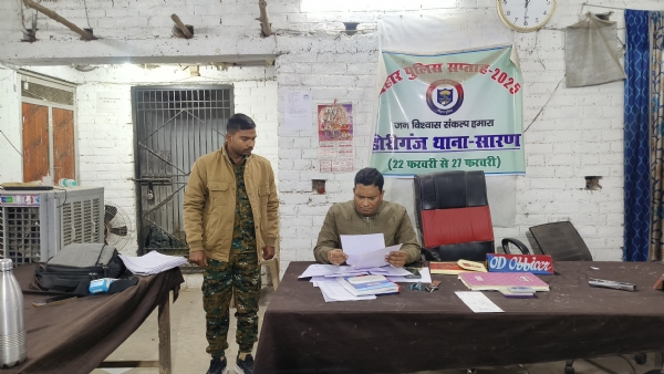 एसएसपी का औचक निरीक्षण एसएसपी का औचक निरीक्षण