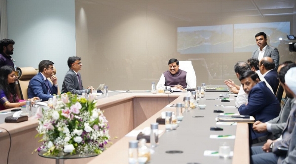 मुख्यमंत्री की हैदराबाद में ग्रीनको कम्पनी के अधिकारियों के साथ बैठक