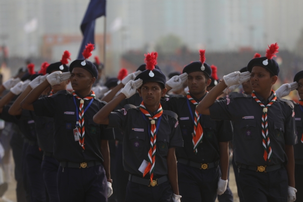 राज्यपाल आनंदी बेन ने झंडारोहण कर 19वीं राष्टीय जंबूरी का किया शुभारंभ राज्यपाल आनंदी बेन ने झंडारोहण कर 19वीं राष्टीय जंबूरी का किया शुभारंभ