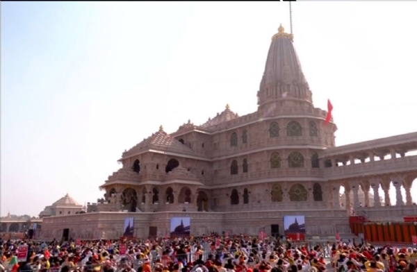 राम मंदिर ध्वजारोहण