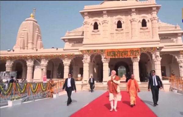 राम जन्मभूमि परिसर में प्रधानमंत्री