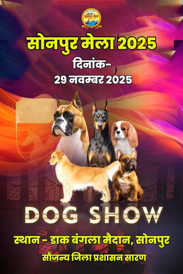 सोनपुर मेला में होगा 29 नवम्बर को डॉग शो सोनपुर मेला में होगा 29 नवम्बर को डॉग शो