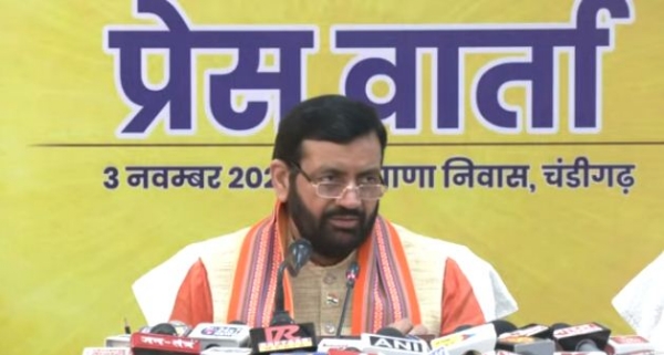 हरियाणा के मुख्यमंत्री नायब सैनी गीता जयंती समाराेह का ऐलान करते हुए