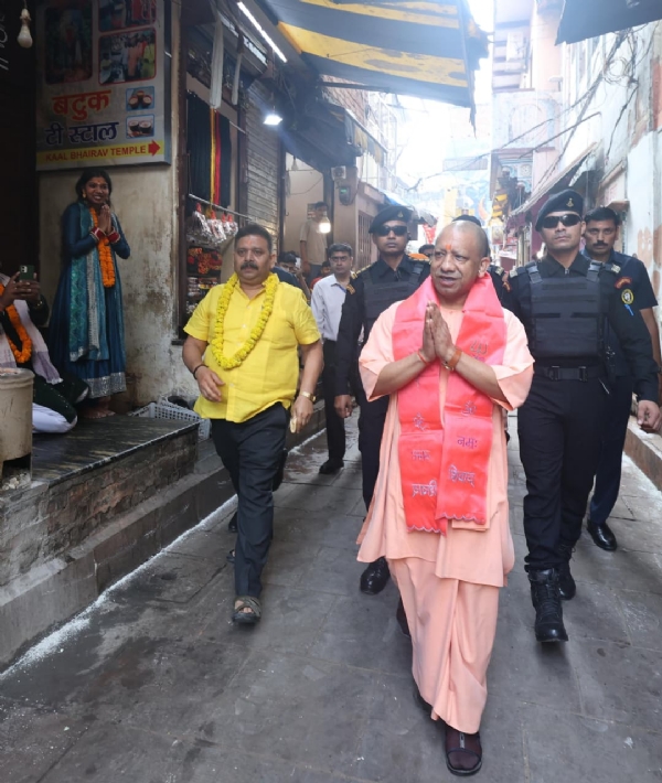 कालभैरव मंदिर में मुख्यमंत्री