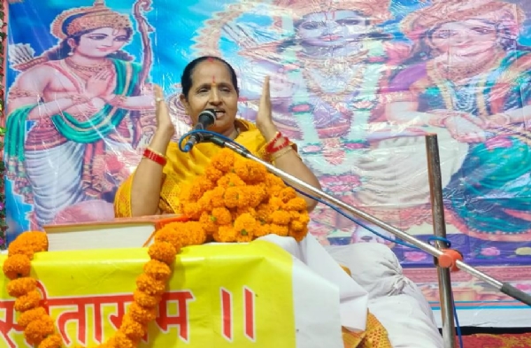 जमा बहुआर गांव स्थित रविन्द्रालय में श्रीराम कथा सुनाती पं विजयलक्ष्मी शास्त्री। जमा बहुआर गांव स्थित रविन्द्रालय में श्रीराम कथा सुनाती पं विजयलक्ष्मी शास्त्री।