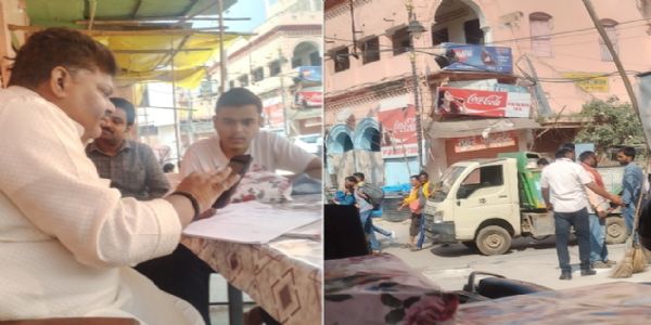 श्रीकाशी विश्वनाथ मंदिरेण संबद्धमार्गेषु, वीथिषु नगर निगमः चालितवान् स्वच्छताभियानम्