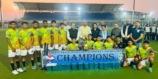 राज्य हॉकी प्रतियोगितायां महाराणा प्रताप स्पोर्ट्समहाविद्यालयो हरिद्वारं पराजित्य दिग्गजशृंखलाम् अजयत्