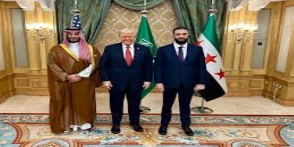 ट्रंपमहोदयेन सह सम्मेलनार्थं सीरियादेशस्य राष्ट्रपतिः अहमदः अल्-शरा अमेरिकां प्राप्तः, सोमवारे भविष्यति मेलनम्