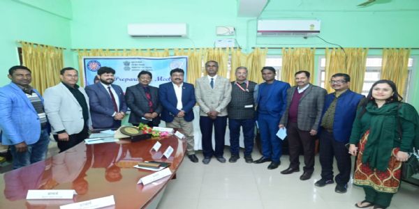 राष्ट्रिय एकता शिविरस्य सज्जामाधृत्य कृता समीक्षागोष्ठी