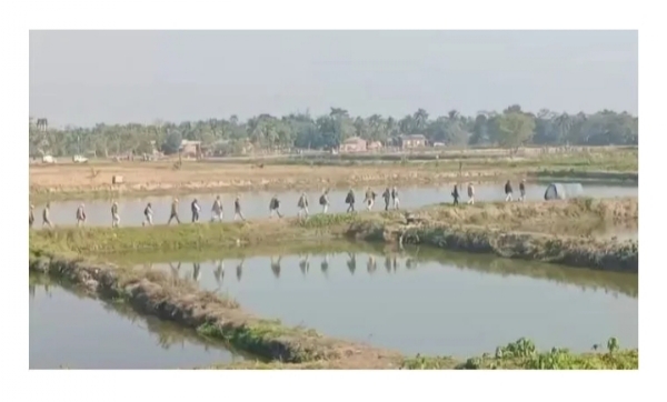Large-Scale Eviction Drive area in Dhing, Nagaon.