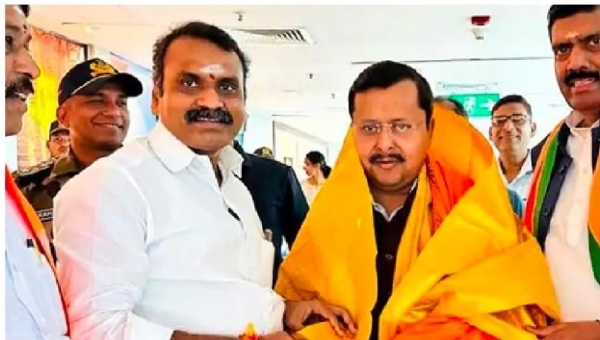 भाजपा राष्ट्रीय कार्यकारी अध्यक्ष नितिन नबिन चेन्नई पहुंचे