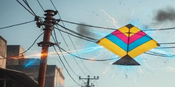 उज्जैनम् - प्रसारण-रेखाभ्यः महद् संकटं जातं चीनी-मांझा इति, प्रवर्तते “जागरूकता-अभियानम्”