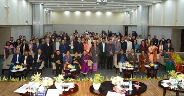 डाक विभाग और टीएएफएस के स्थापना दिवस पर मौजूद अधिकारी