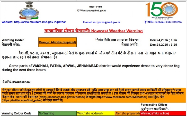 पटना मौसम पूर्वानुमान की फोटो