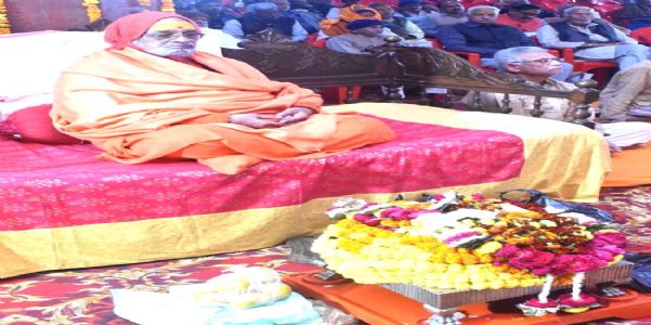 आराधना महोत्सवे विद्वत सम्मानं एवं चोटी प्रतियोगिता गुरूवासरे : शंकराचार्य वासुदेवानंदः