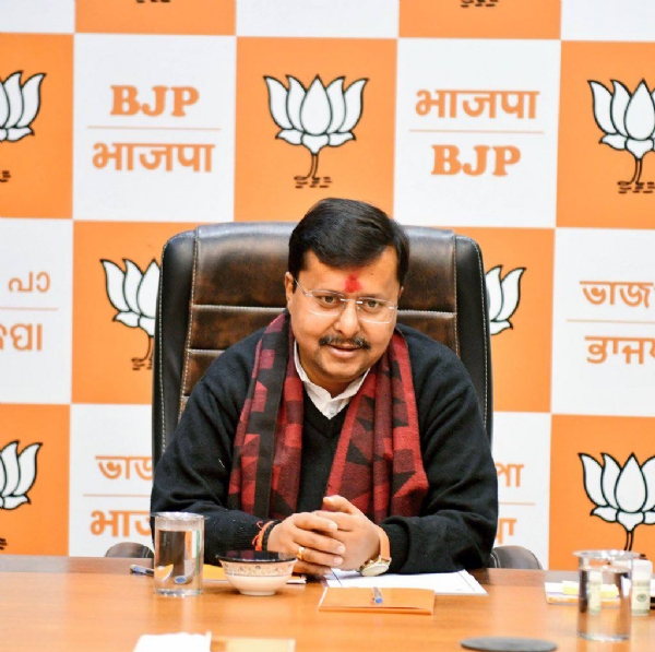 भाजपा के राष्ट्रीय कार्यकारी अध्यक्ष नितिन नबीन की फोटो