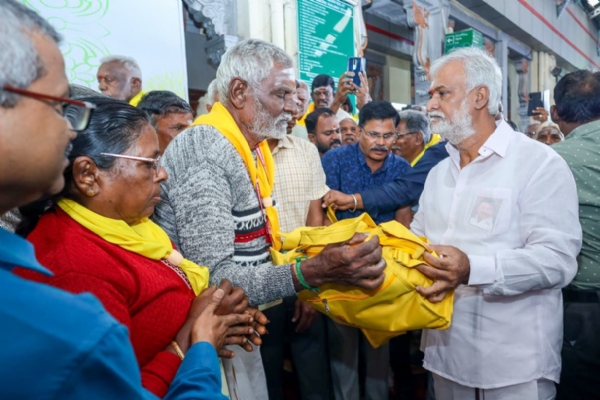 वरिष्ठ नागरिकों के लिए रामेश्वरम-काशी आध्यात्मिक निःशुल्क यात्रा का मंत्री शेखर बाबू ने किया शुभारंभ