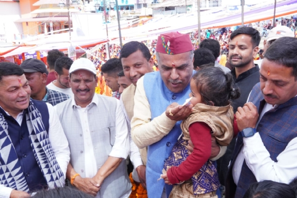 बेटियों का जन्मोत्सव मानते प्रदेश प्रवक्ता सुरेश जोशी