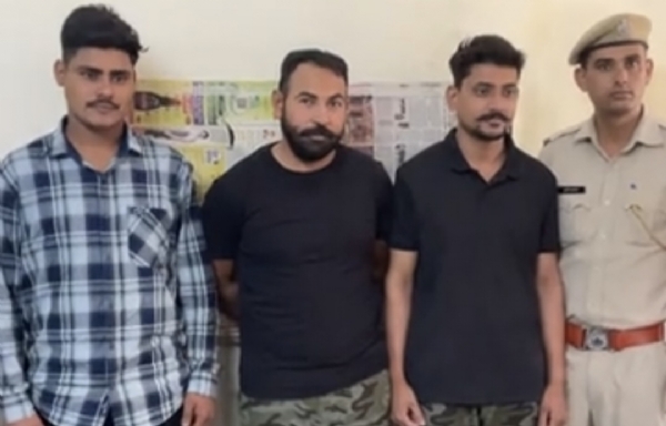 अजमेर में लॉरेंस गैंग के गुर्गे गिरफ्तार 1 पिस्टल व 6 जिंदा कारतूस बरामद
