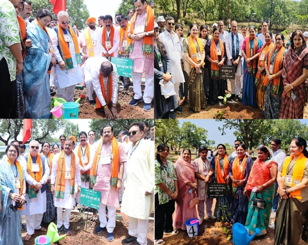 भाजपा प्रशिक्षण वर्ग का शुभारंभ पर्यावरण के नाम संदेश से