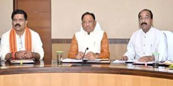 मुख्यमन्त्री सायस्य अध्यक्षतायां मंत्रिपरिषदः सभा अद्य