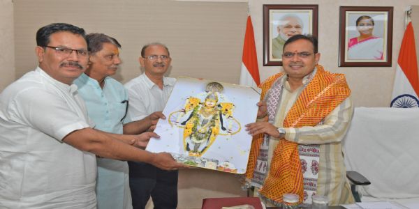 मुख्यमंत्री भजनलाल शर्मा डिग्गीपुरी कल्याणजी तीर्थ क्षेत्र विकास समित्या सह कृतवान् मेलनम्
