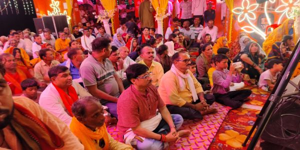 सीतारामविवाहस्य प्रसङ्गे भक्ताः भावुकाः अभवन्