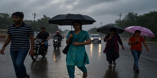 राजस्थाने वर्षाकालीनवायुः शैथिल्यः, पश्चिमी जिलासु वर्दिता उष्णता