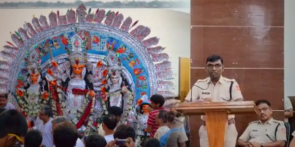 सुरक्षित दुर्गोत्सवाय बालुरघाट प्रशासनं प्रासारयत् निङ्निर्देशान्