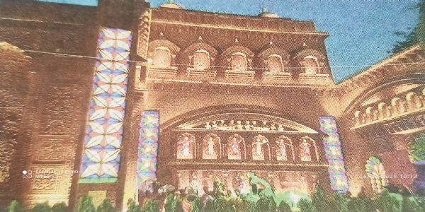 चंद्रशेखर आजाद दुर्गा पूजा समिति पंडाले जन्म आधृत्य मृत्युजीवनयात्रा करिष्यति चित्रिता