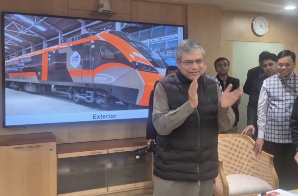 Union Minister for Railways Ashwani Vaishnav announced the inauguration of the Vande Bharat Express Sleeper version train between Guwahati and Howrah
