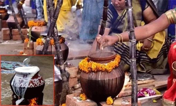 तमिलनाडु भर में पोङ्गल त्योहार के दौरान मिठाइयाँ बनाना