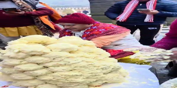 जागेश्वरधाम्नि एकं मासं यावत्  घृतगुहासु वासं करिष्यति भोलेनाथः