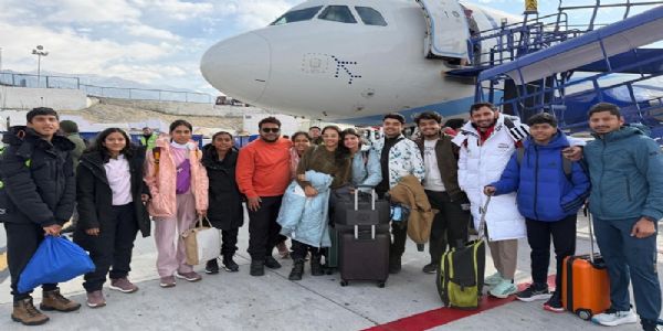 मध्यप्रदेशस्य पञ्चदश-सदस्यीय आइस-स्केटिङ्-क्रीडा-दलम् ‘खेलो-इण्डिया विंटर-गेम्स–२०२६’ मध्ये सहभागं करिष्यति