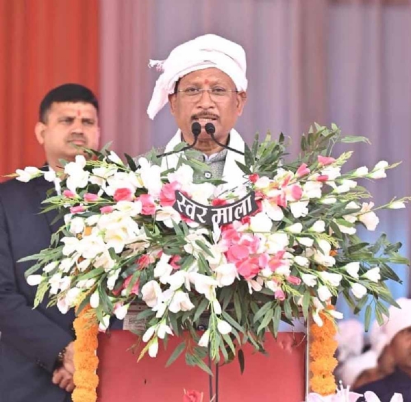 कार्यक्रम काे संबाेधित करते हुए मुख्यमंत्री साय