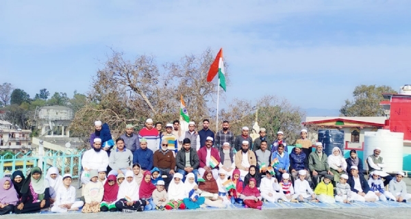 जामा  मस्जिद नाहन राष्ट्रगान  के साथ मनाया गया गणतंत्र दिवस