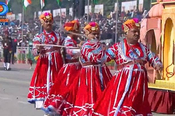 राजस्थान की उस्ता कला पर आधारित झांकी