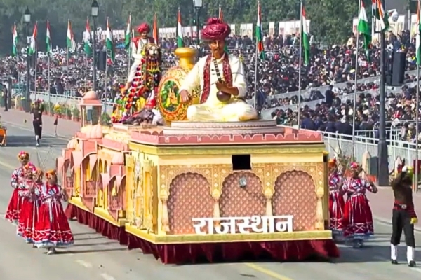 राजस्थान की उस्ता कला पर आधारित झांकी