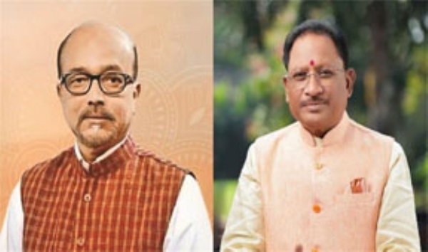 राज्यपाल डेका  और मुख्यमंत्री साय  फाइल फाेटाे