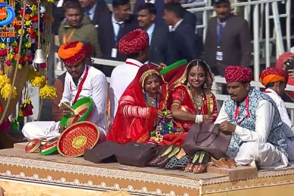 राजस्थान की उस्ता कला पर आधारित झांकी